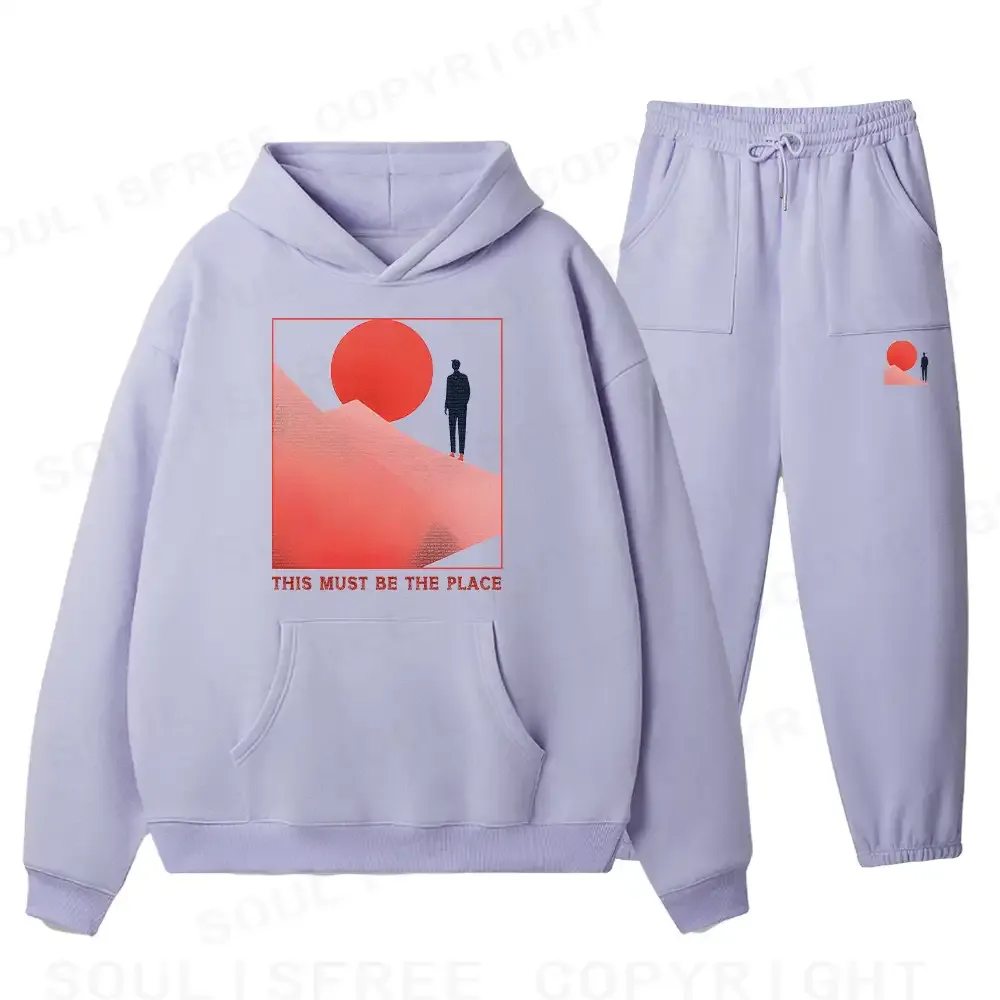 Must Be The Place Fleece Hoodie Set