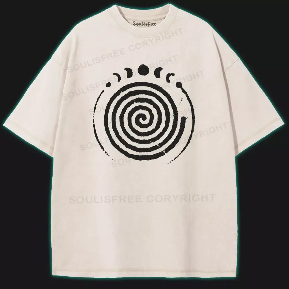 Designed Echoes of Balance Washed T-shirt