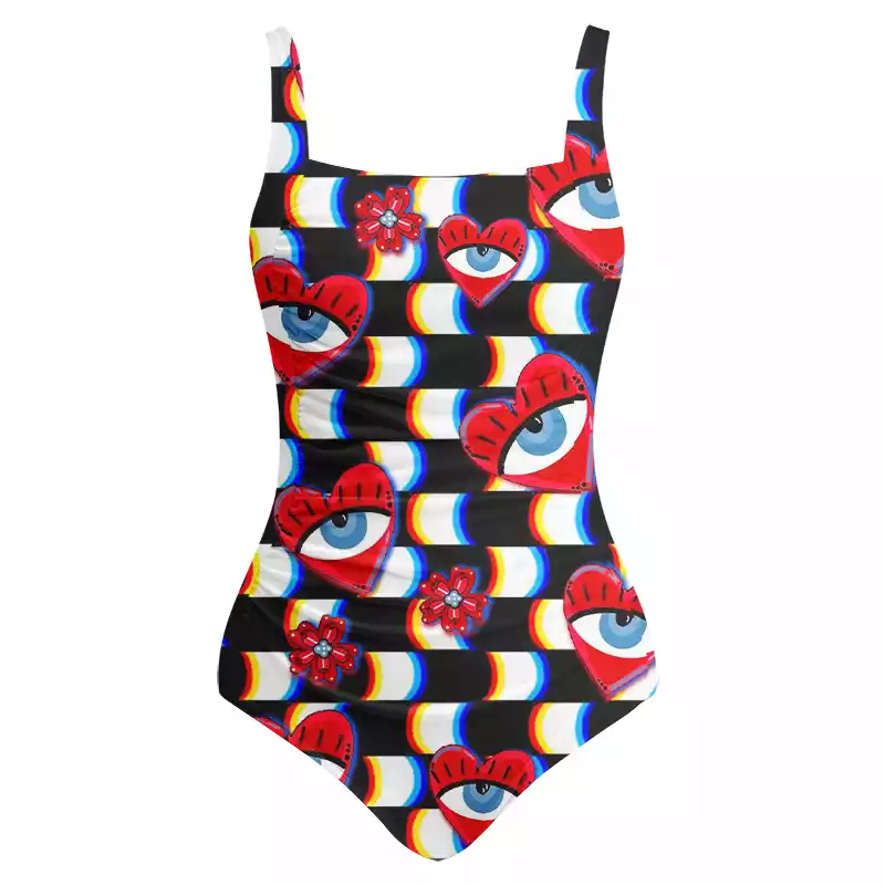 Soulisfree Heart Vision  One‑Piece Swimsuit