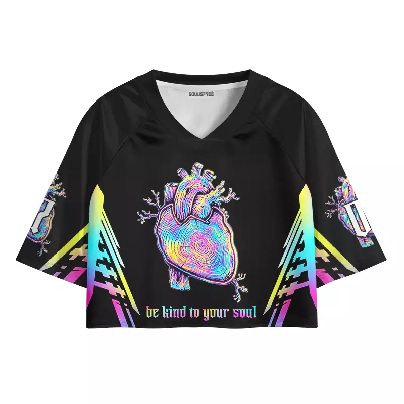 Soulisfree Be Kind To Your Soul Cropped Jersey