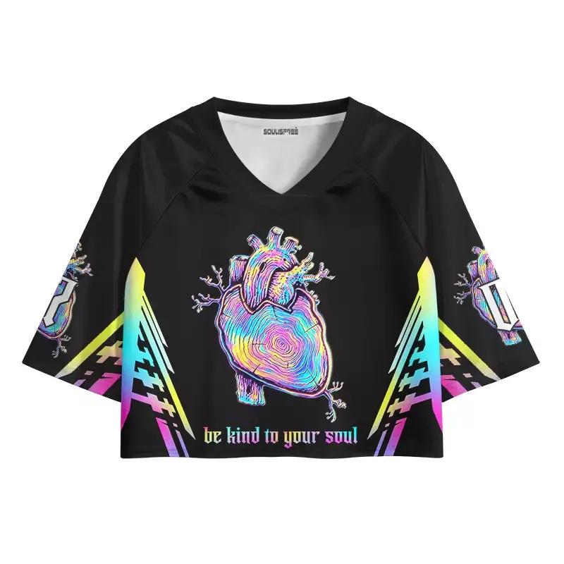 Designed Soulisfree Be Kind To Your Soul Cropped Jersey