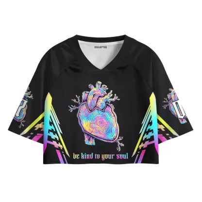 Soulisfree Be Kind To Your Soul Cropped Jersey