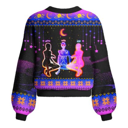 Soulisfree Ethereal Energy: Spirit Meets Soul Women's Fuzzy Cardigan Sweater