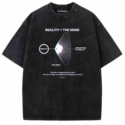 Soulisfree  REALITY + THE MIND Washed Tee