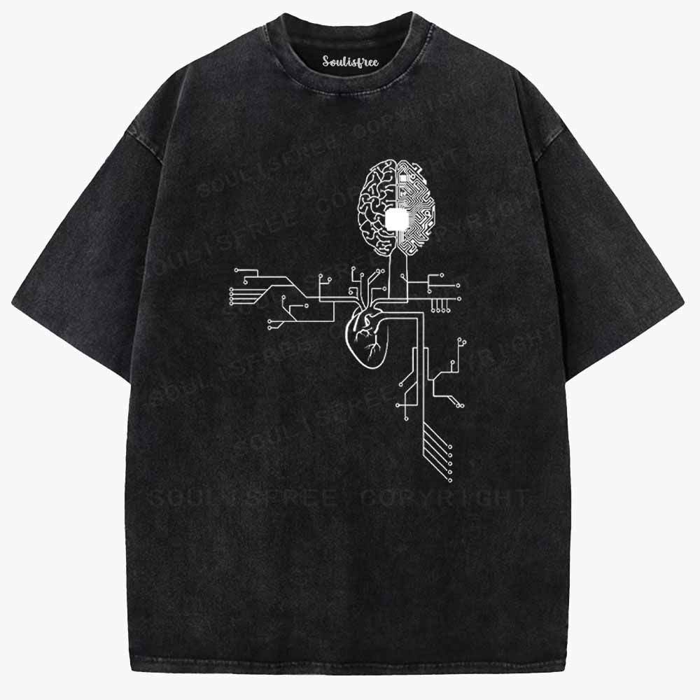 Soulisfree The Mind And The Heart  Washed Tee