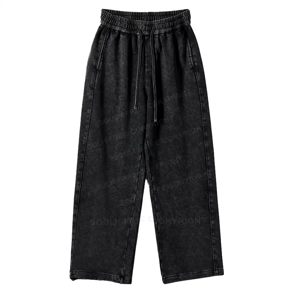 Here Now Washed Baggy Sweatpants