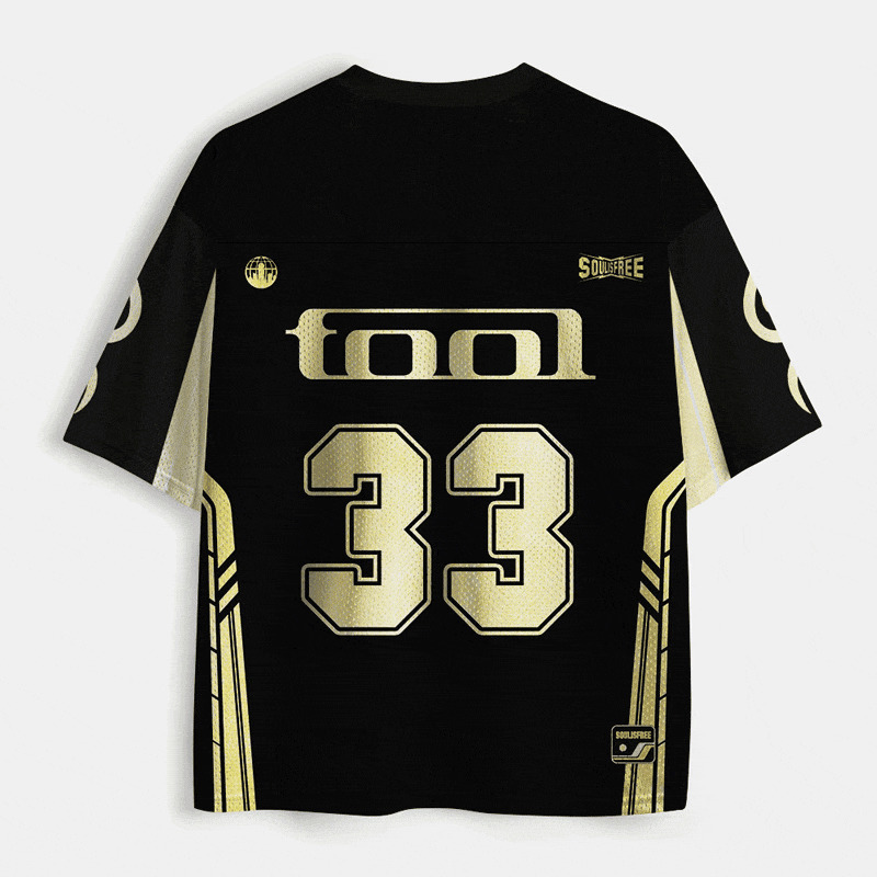 Soulisfree Golden Aura Cyber-Occult Mesh Jersey