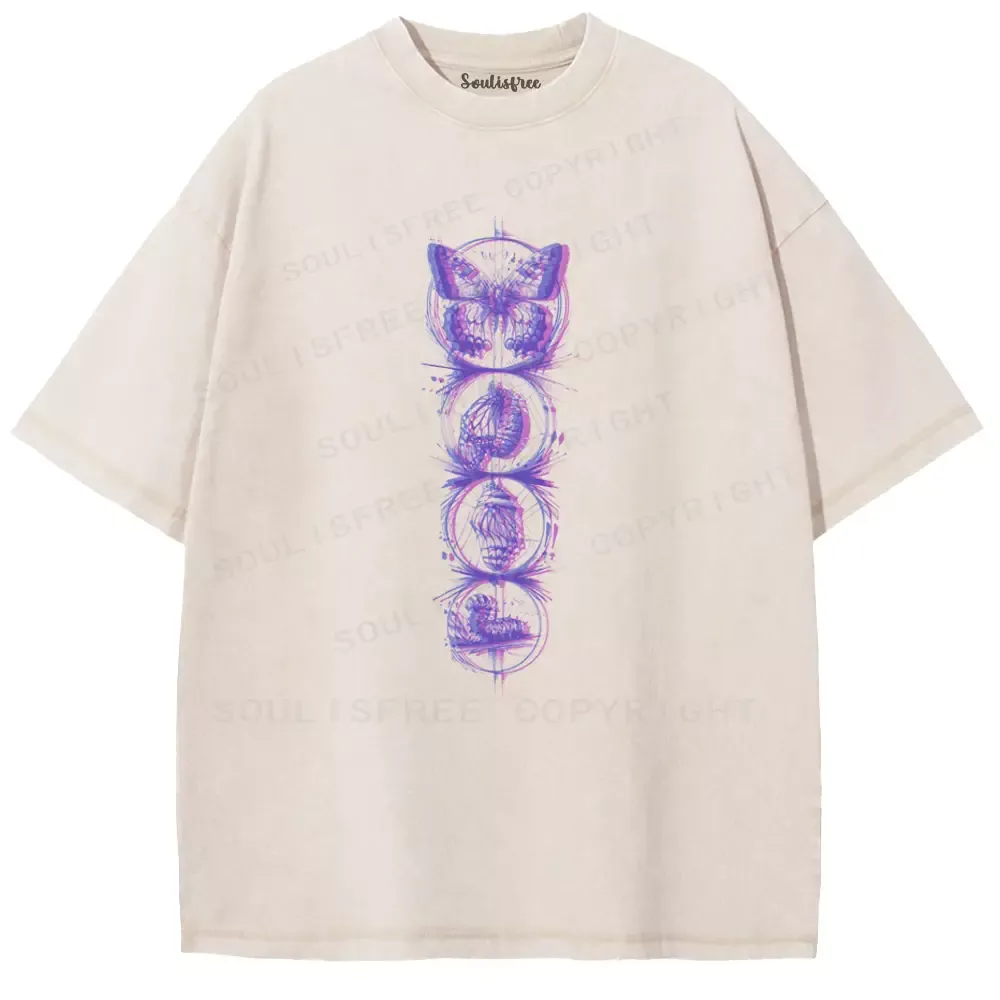 Designed Soulisfree Quietly Becoming Washed Tee