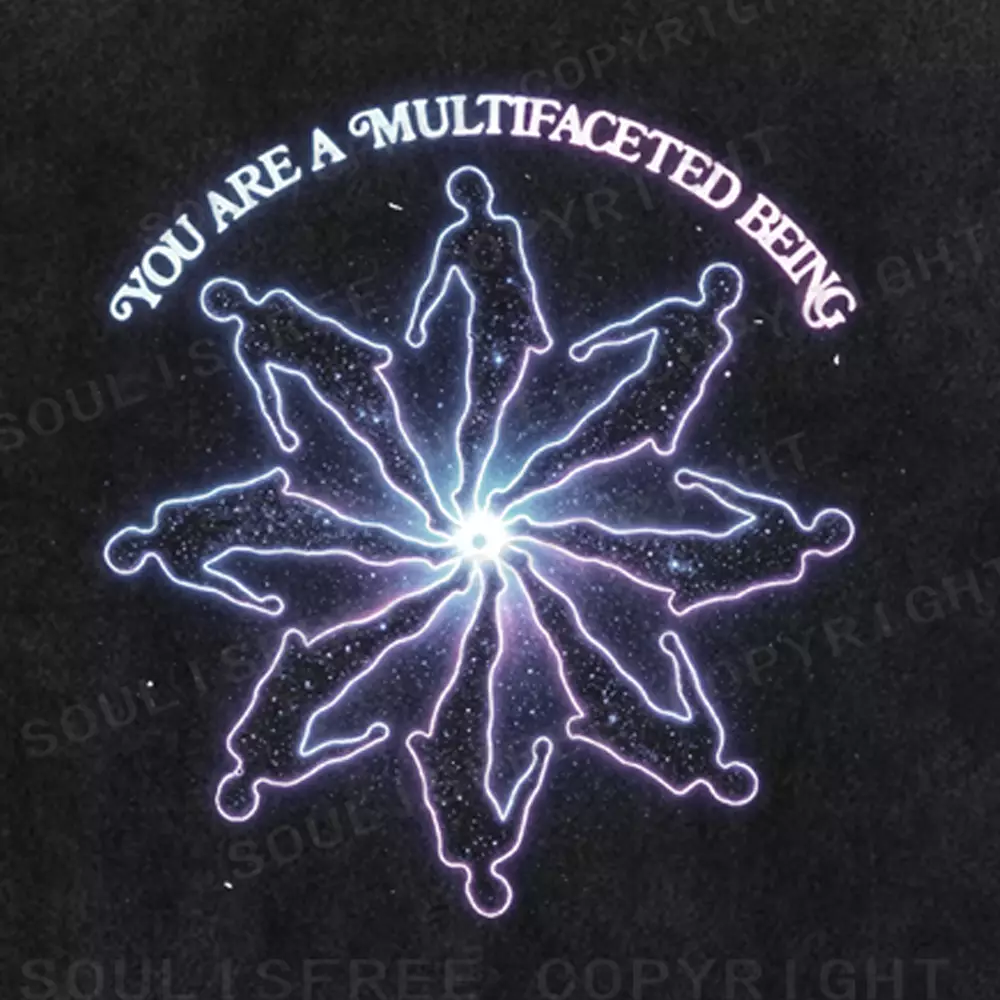 Soulisfree  YOU ARE A MULTIFACETED BEING Washed Tee