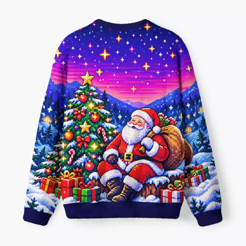 Soulisfree It's The Most Wonderful Time Fuzzy Crewneck Sweater