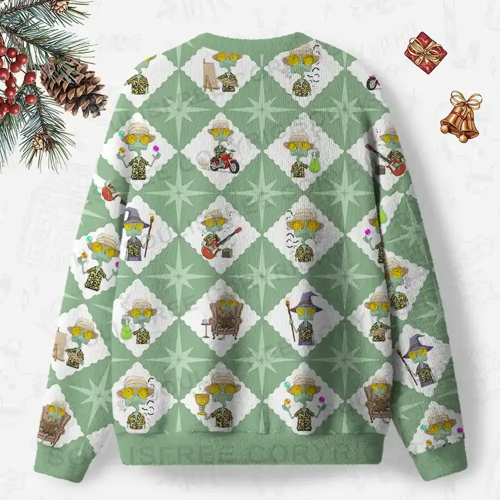 Chill Frog Society Ugly Christmas Knit Sweatshirt