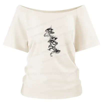 Psychedelic Eyes Off Shoulder Top