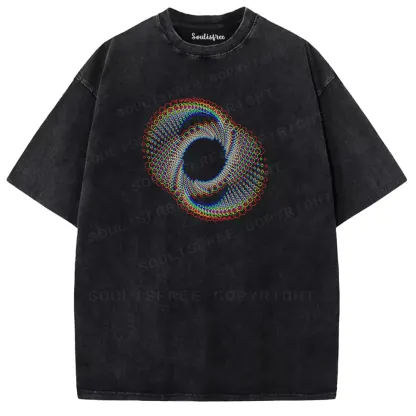 Soulisfree  Optical Whirlpool Washed Tee