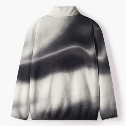Soulisfree  Between Light And Shadow Flannel Zip-Up Jacket
