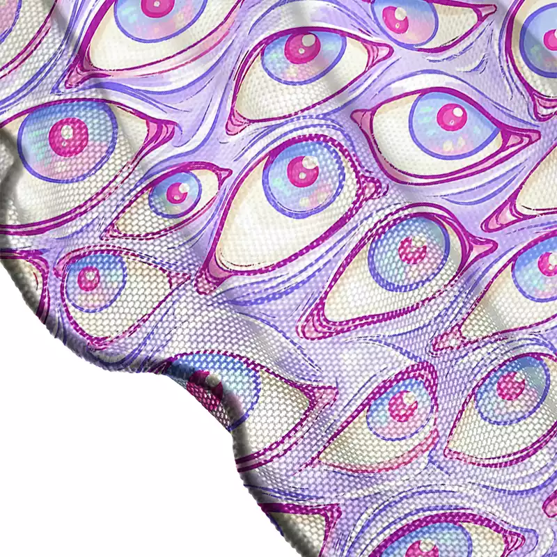 Soulisfree Lavender Dream Eyes Sheer Mesh Cover Up