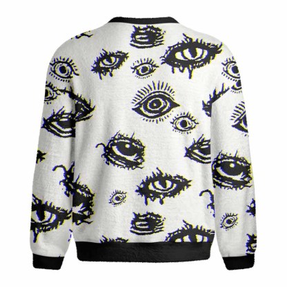 Soulisfree AWAKEN YOUR VISION Fuzzy Crewneck Sweater