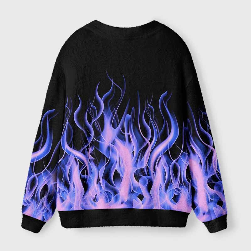 [Copy]Soulisfree EYES EVERYWHERE Fuzzy Cardigan Sweater 