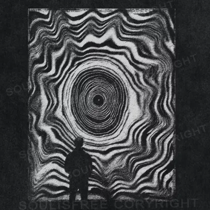 The Spiral Draws You In Washed Space T-shirt