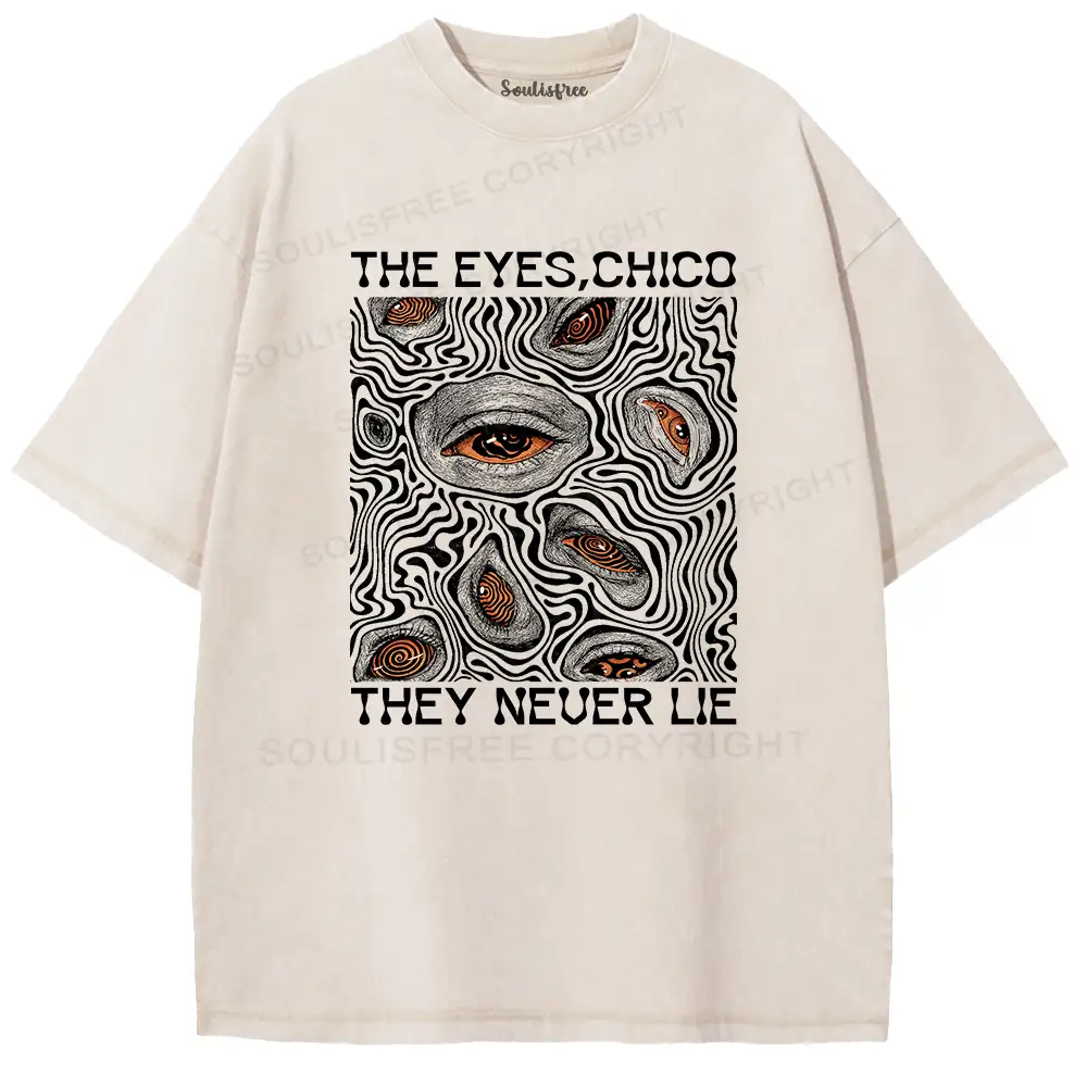Eyes don't lie Washed T-shirt