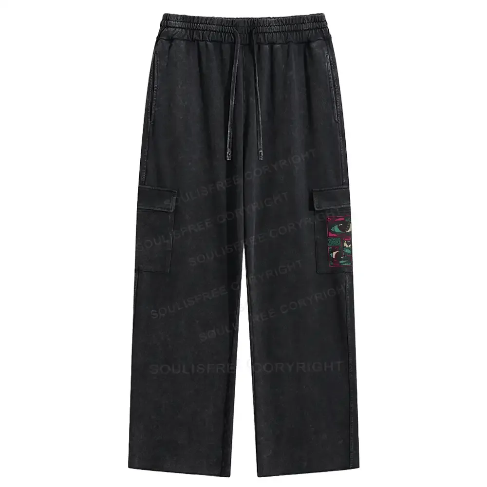 Facial Fragments Washed Cargo pants