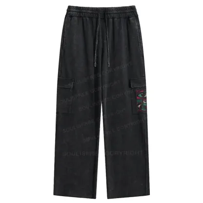 Facial Fragments Washed Cargo pants