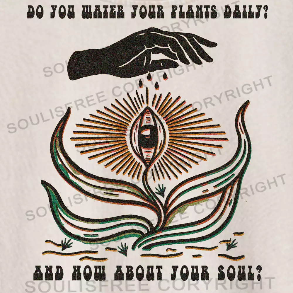 Nurture Your Soul Washed Crop T-shirt