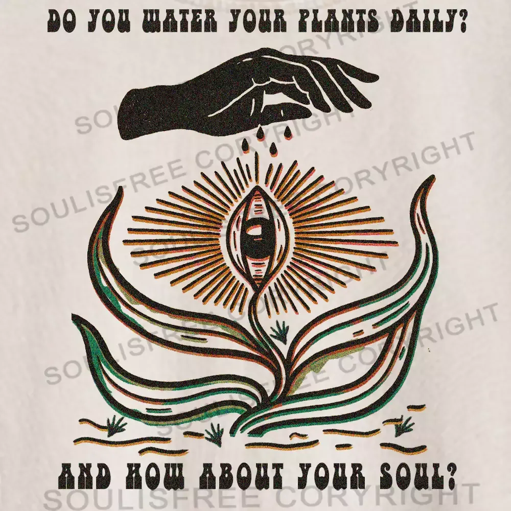 Nurture Your Soul Washed Crop T-shirt
