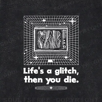 Life in Glitch Mode Washed Sweatshirts