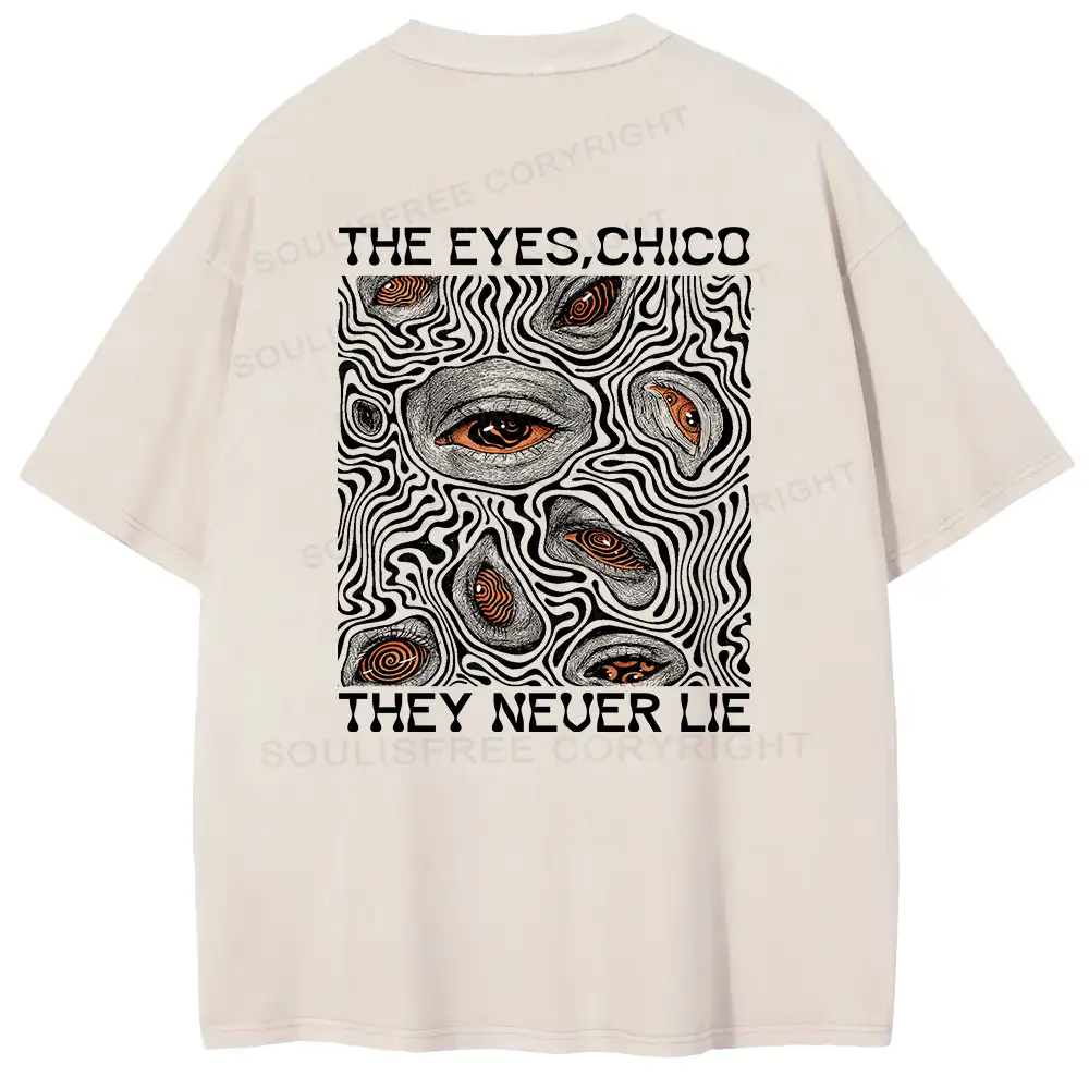 Eyes don't lie Washed T-shirt