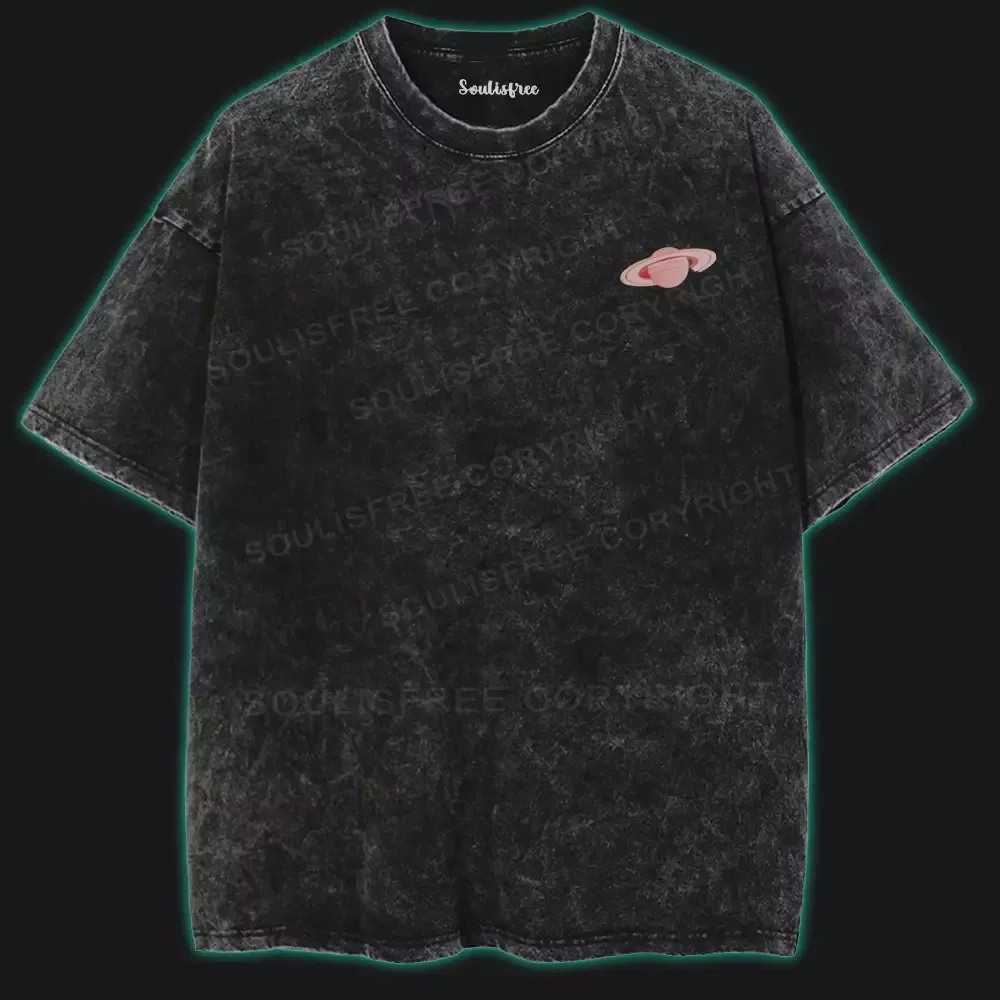 Saturn Dreams Washed Space T-shirt