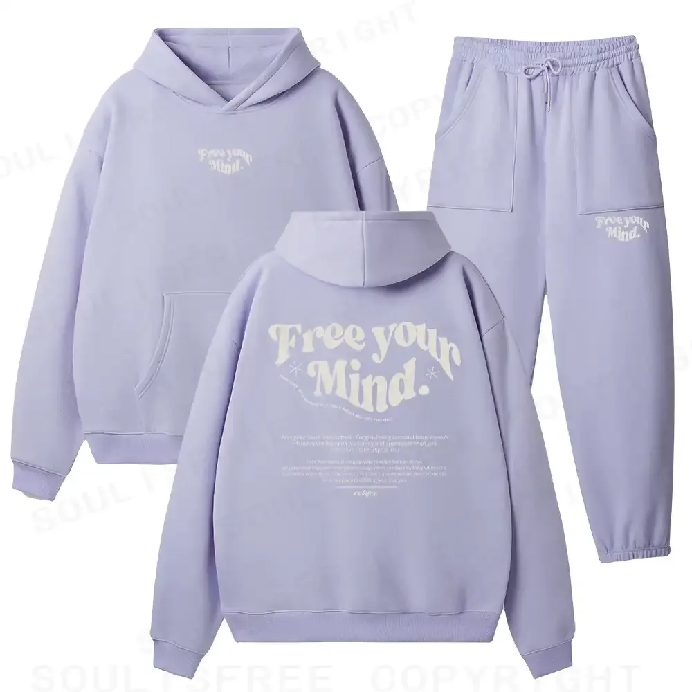 Free your heart from hatred - Forgive Fleece Hoodie Set