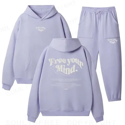 Free your heart from hatred - Forgive Fleece Hoodie Set