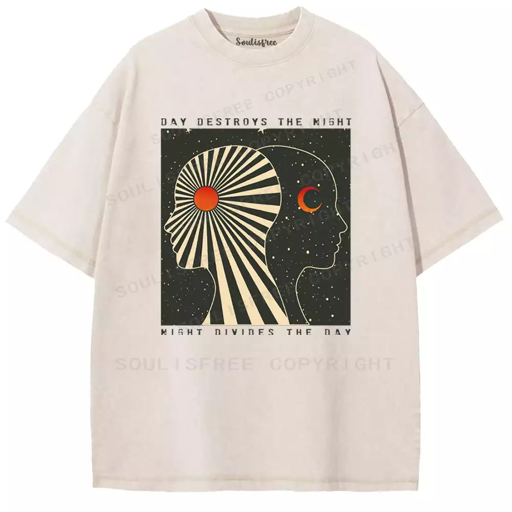 Day Destroys The Night Washed T-shirt