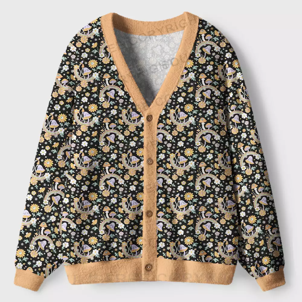 Mystic Garden Ugly Cardigan Sweaters