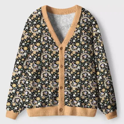 Mystic Garden Ugly Cardigan Sweaters