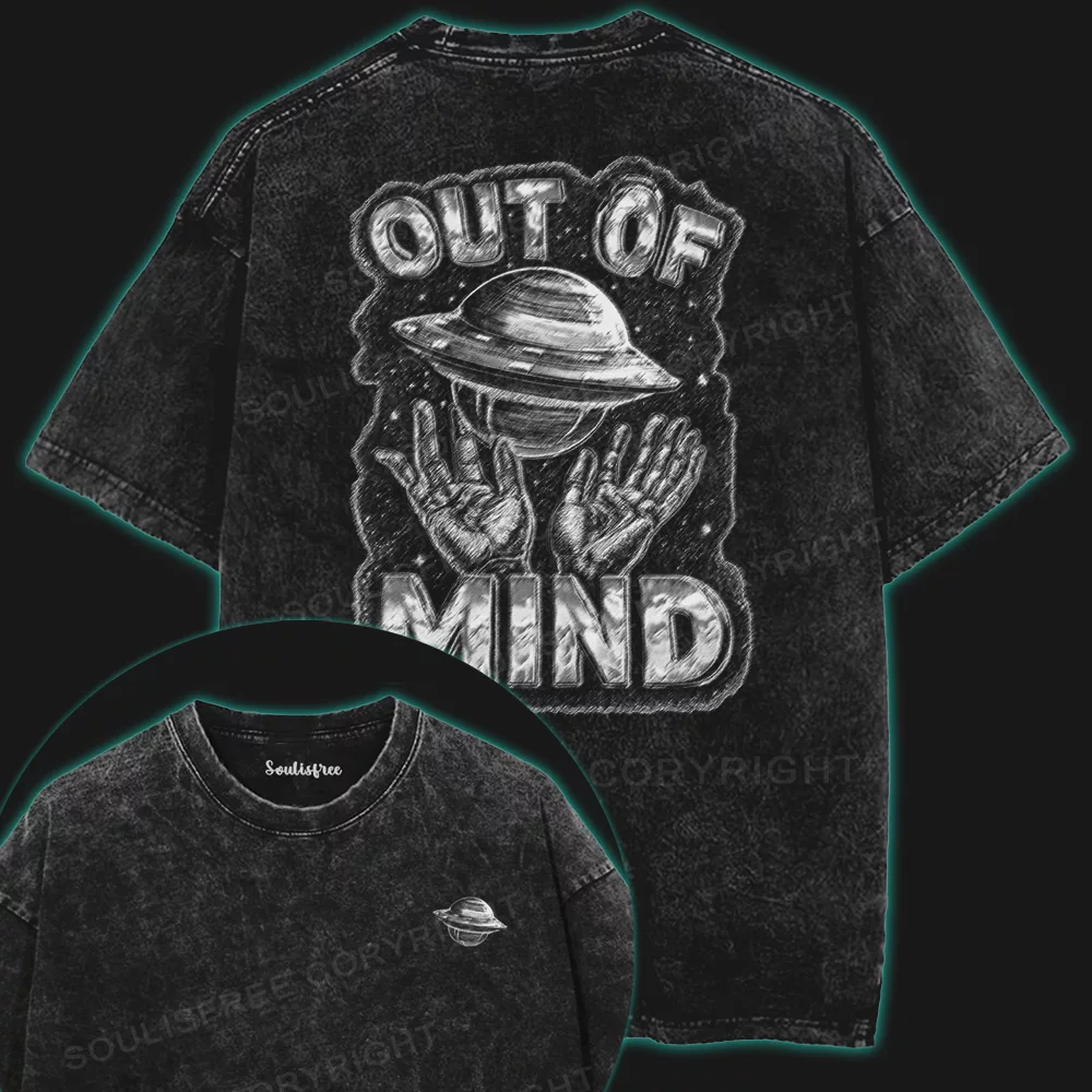 Out of Mind, Into the Void Washed Space T-shirt