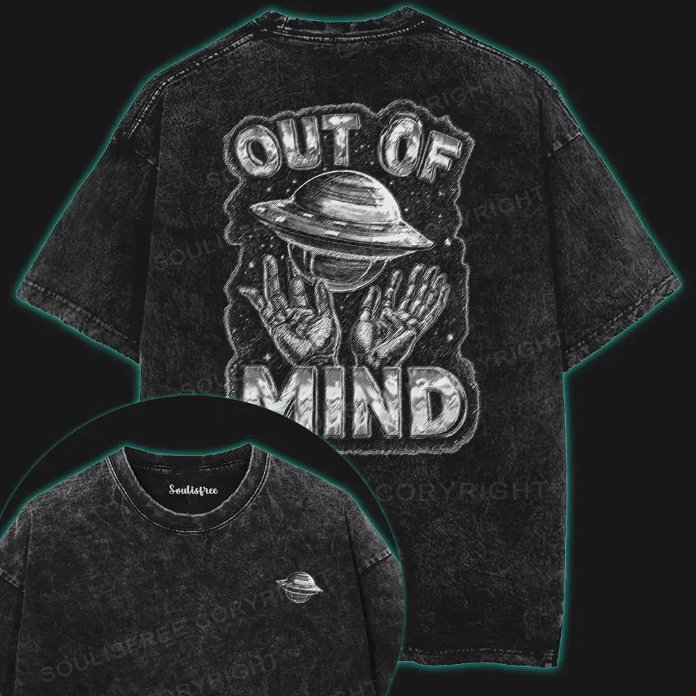 Out of Mind, Into the Void Washed Space T-shirt