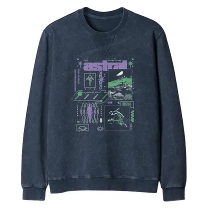 Be The Master Of Your Own Life Regular Fit Washed Sweatshirt