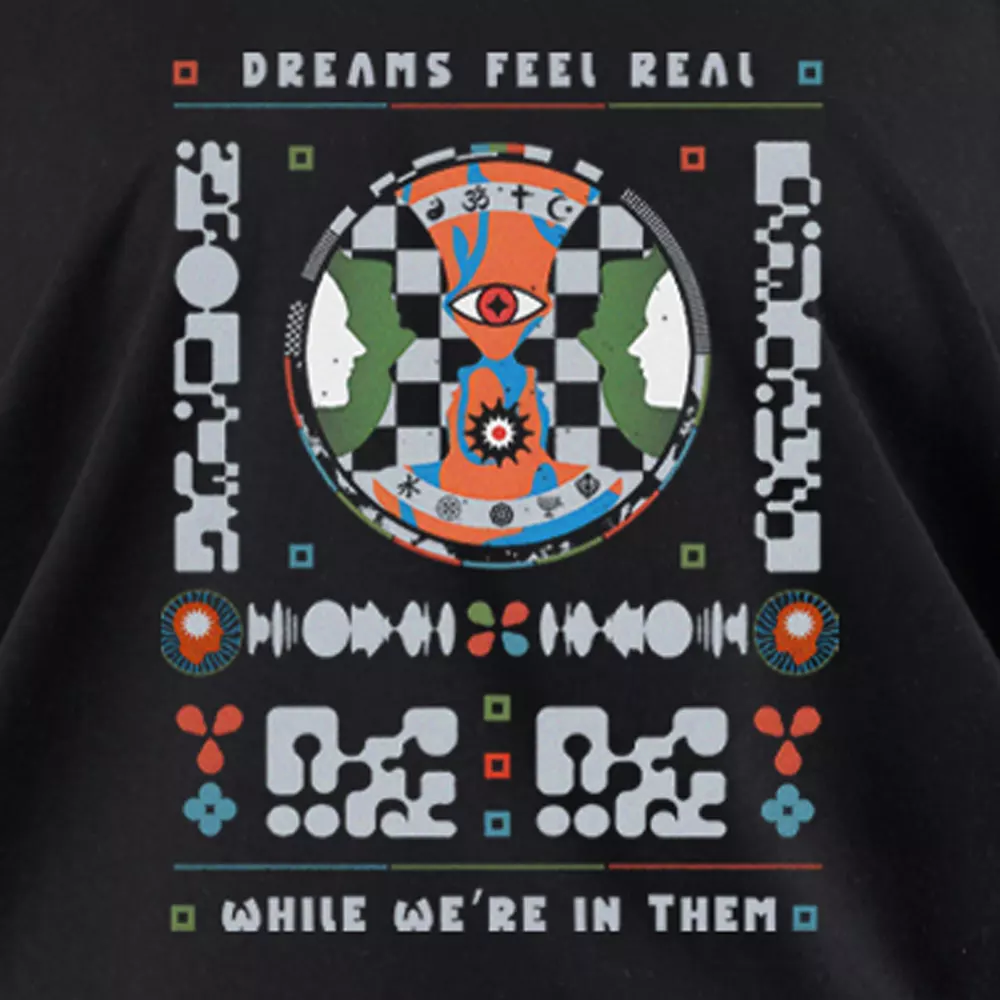 Dreams feel real while we're in them Off Shoulder Top