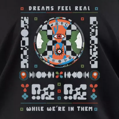 Dreams feel real while we're in them Off Shoulder Top