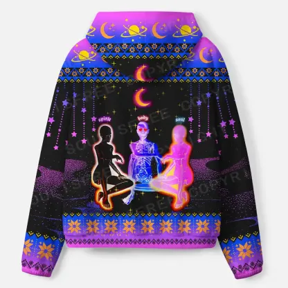 Ethereal Energy: Spirit Meets Soul All-Over Print Hoodie