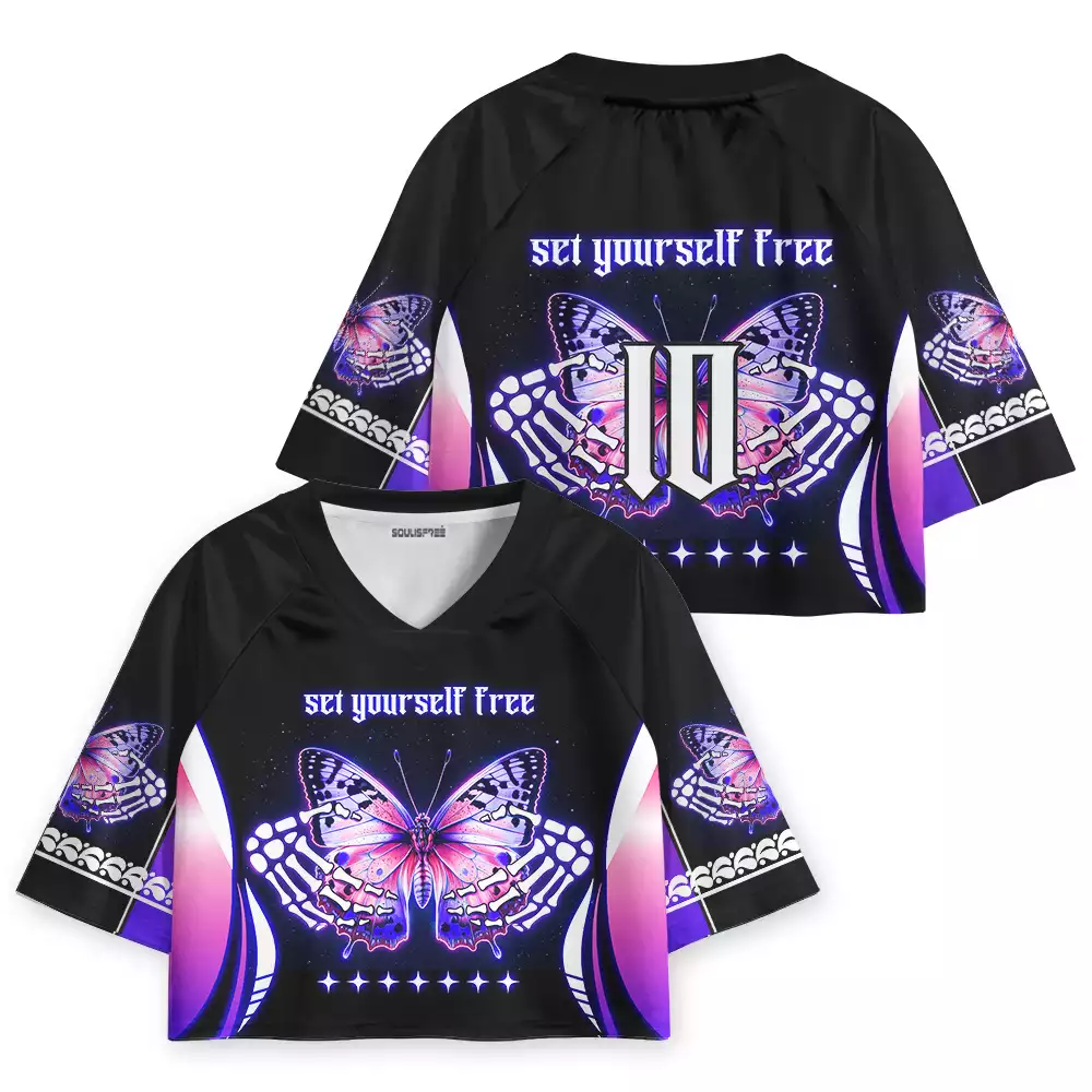 Soulisfree Set Yourself Free Cropped Jersey