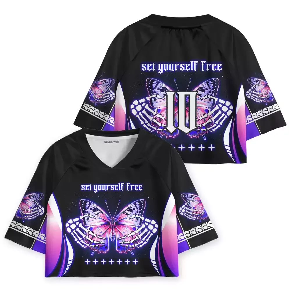 Soulisfree Set Yourself Free Cropped Jersey