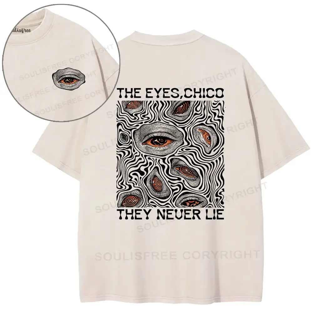 Eyes don't lie Washed T-shirt