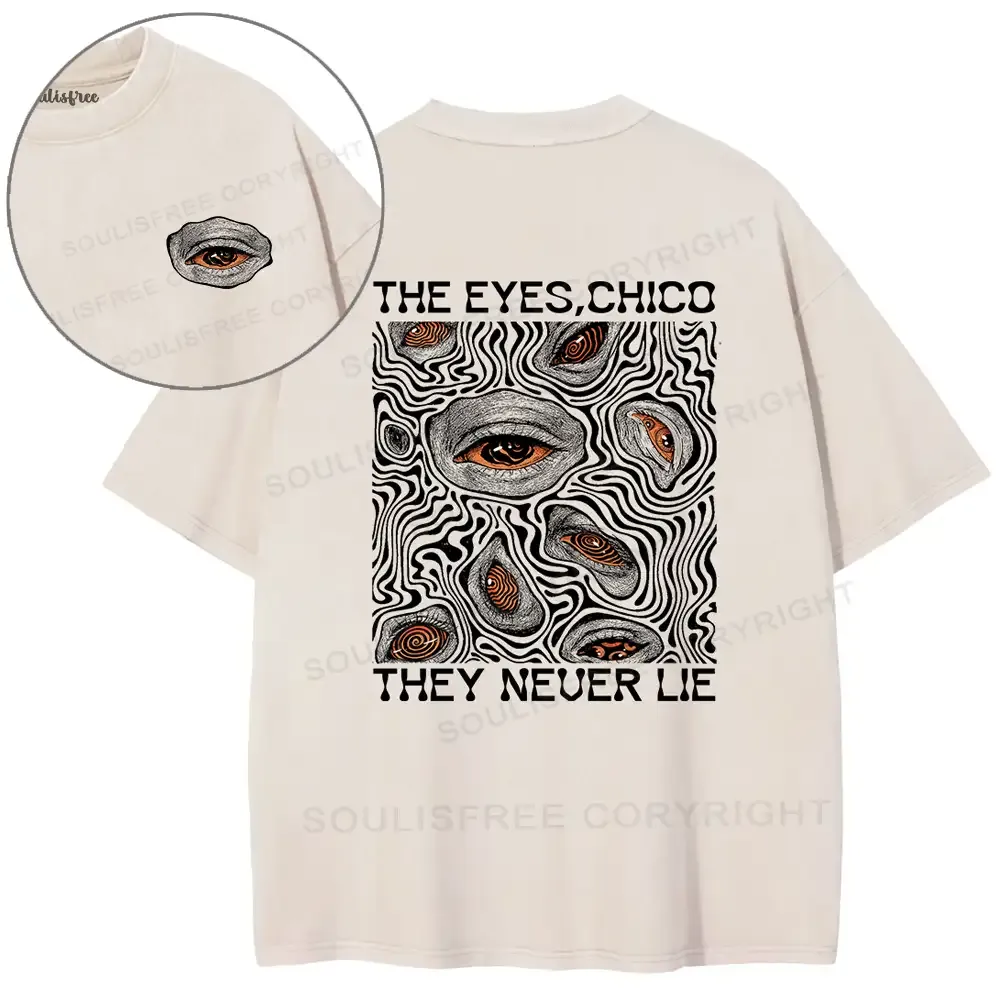 Eyes don't lie Washed T-shirt