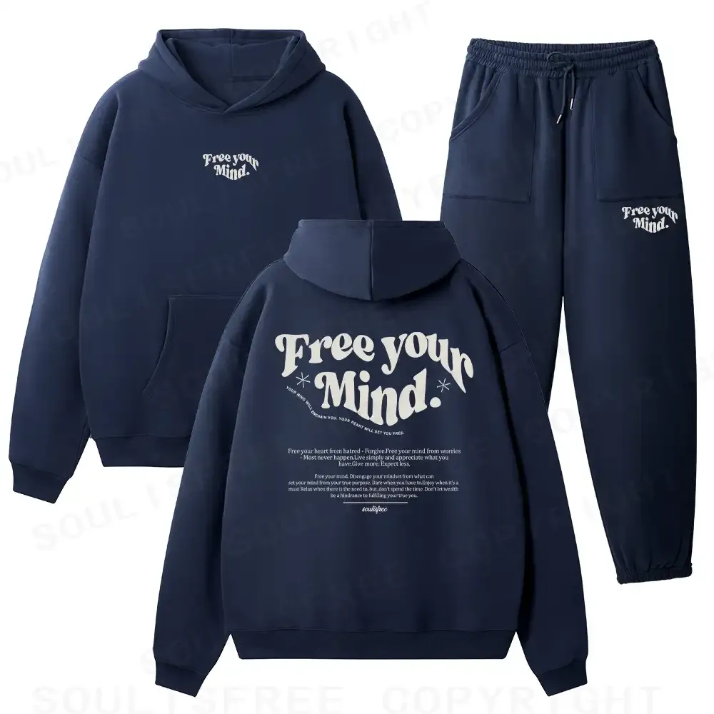Free your heart from hatred - Forgive Fleece Hoodie Set