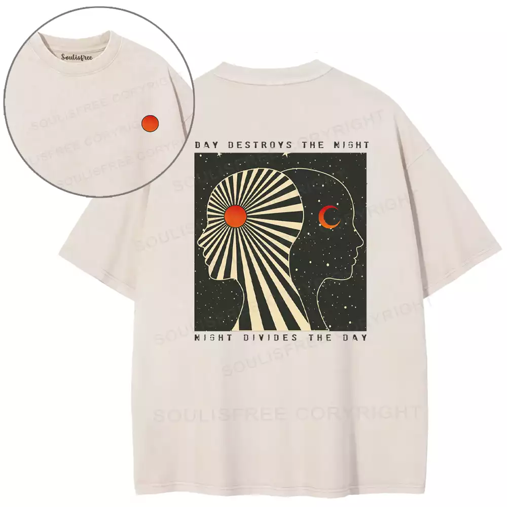 Day Destroys The Night Washed T-shirt