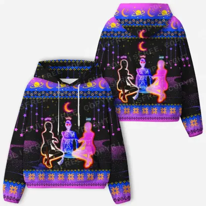 Ethereal Energy: Spirit Meets Soul All-Over Print Hoodie