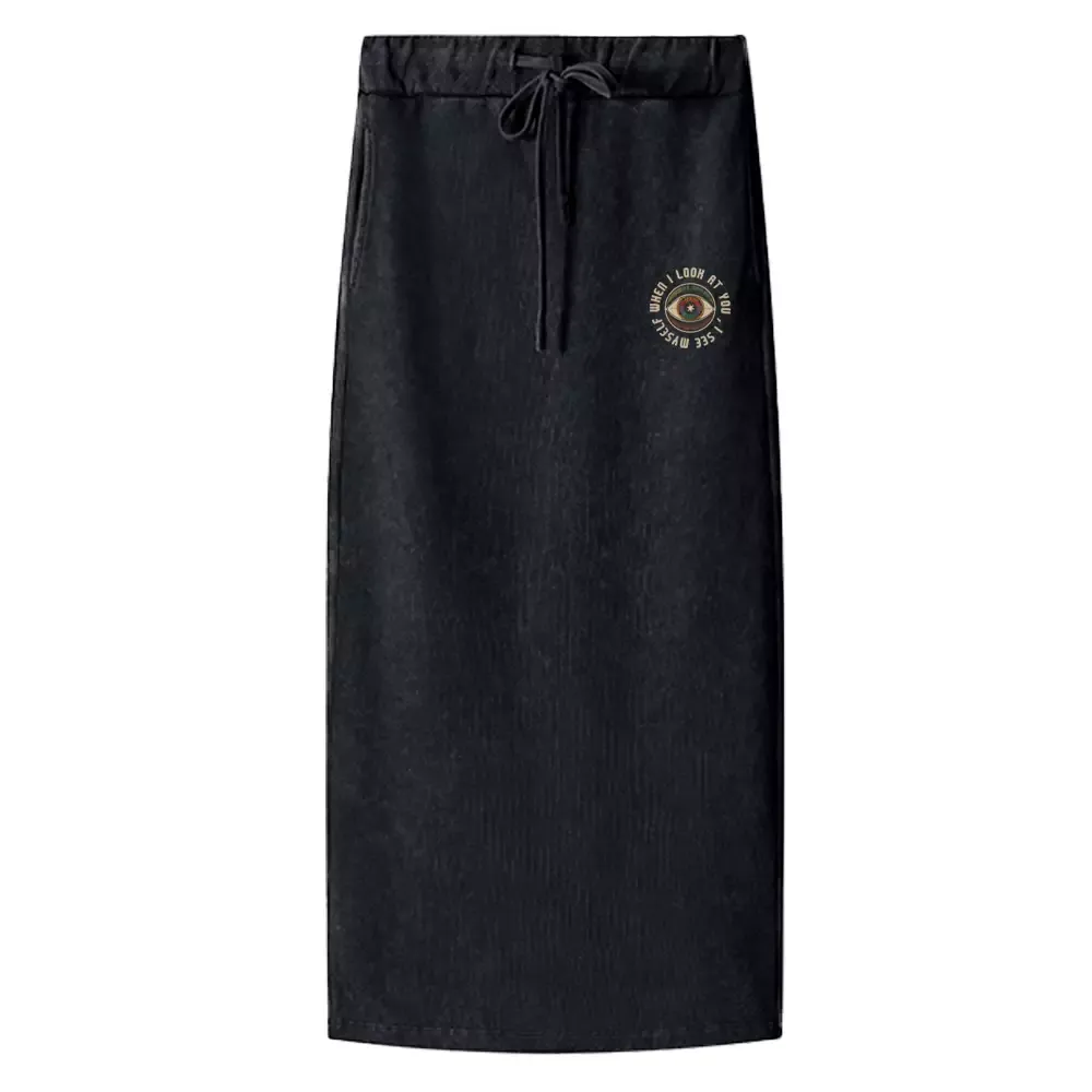 Designed Reflections of the Soul Washed A-Line Maxi Skirt