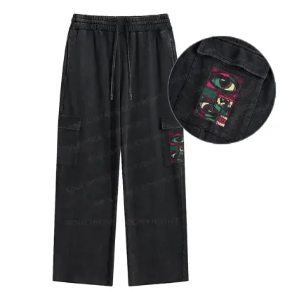 Facial Fragments Washed Cargo pants